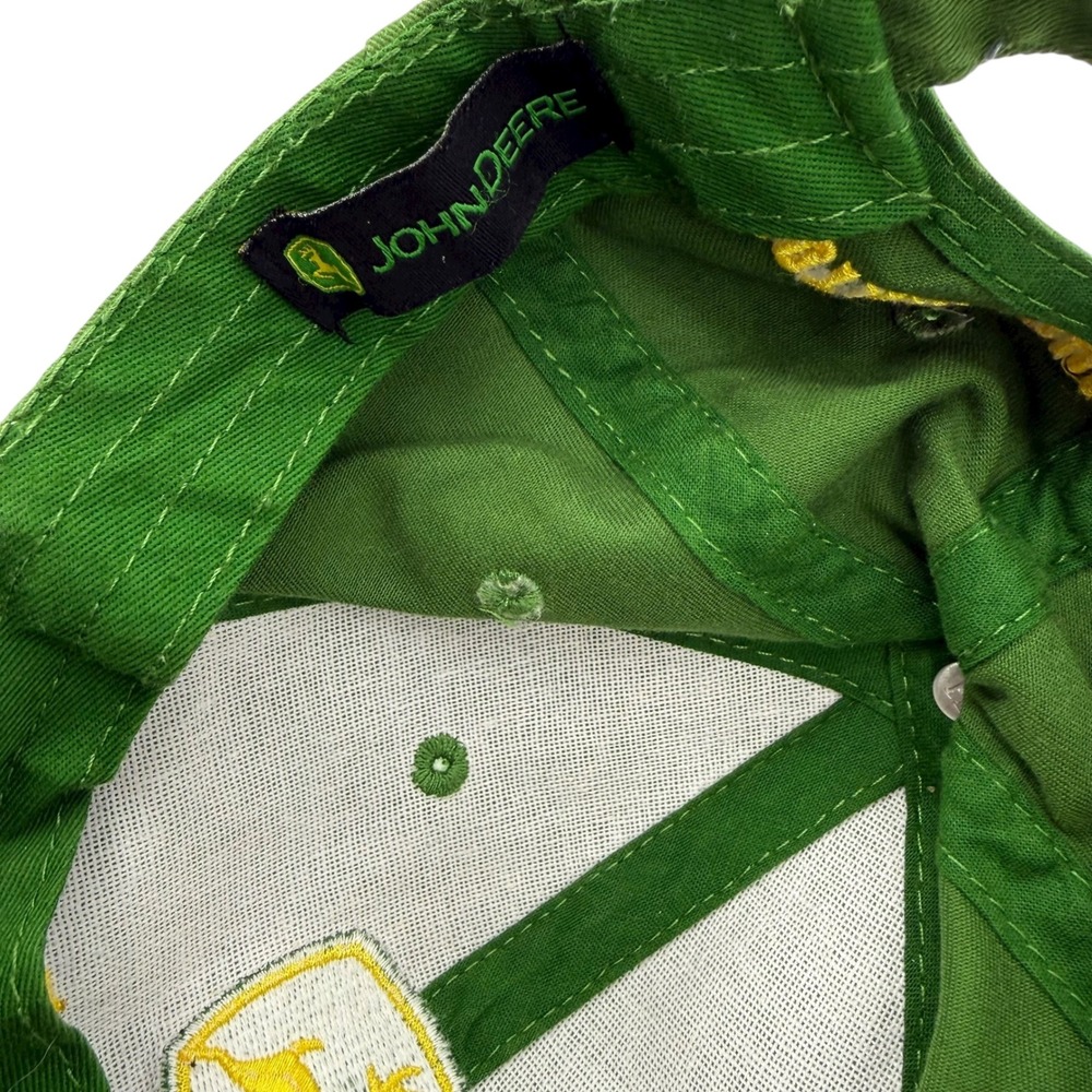 John Deere Youth Baseball Cap Green Embroidered Logo "Nothing Runs Like A Deere" - Picture 7 of 9